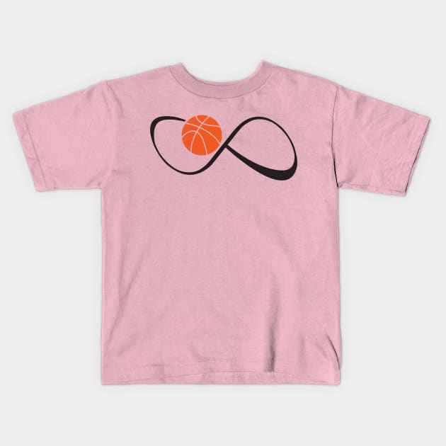 Basketball Love Kids T-Shirt by justSVGs